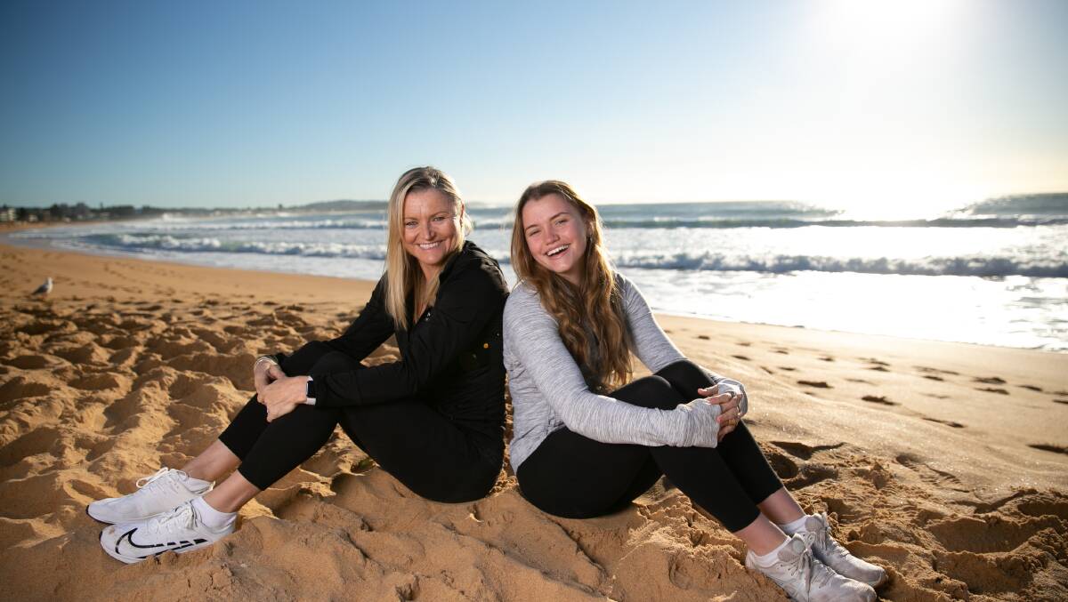 THE BEST THING: Melinda Gainsford-Taylor with her daughter Gabriella, 16, who has followed her mum into athletics. Picture: Geoff Jones