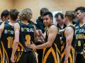 CRUCIAL POINT: The 2022 Shoalhaven Youth Tigers post win against the Orange Eagles. Picture: SHOALHAVEN BASKETBALL ASSOCIATION. 