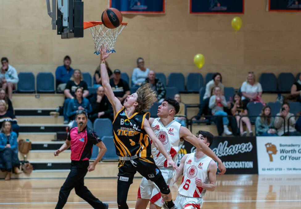 WALKING ON AIR: Corey Walker (pictured) had his best game of the season with 24 points against St George. Picture: SHOALHAVEN BASKETBALL ASSOCIATION.