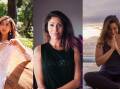 GO WITH THE FLOW: Srimathumitha Mani, Carla Verstiano and Chantal Pierce will feature at the inaugural Shoalhaven Yoga Festival. Pictures: supplied.