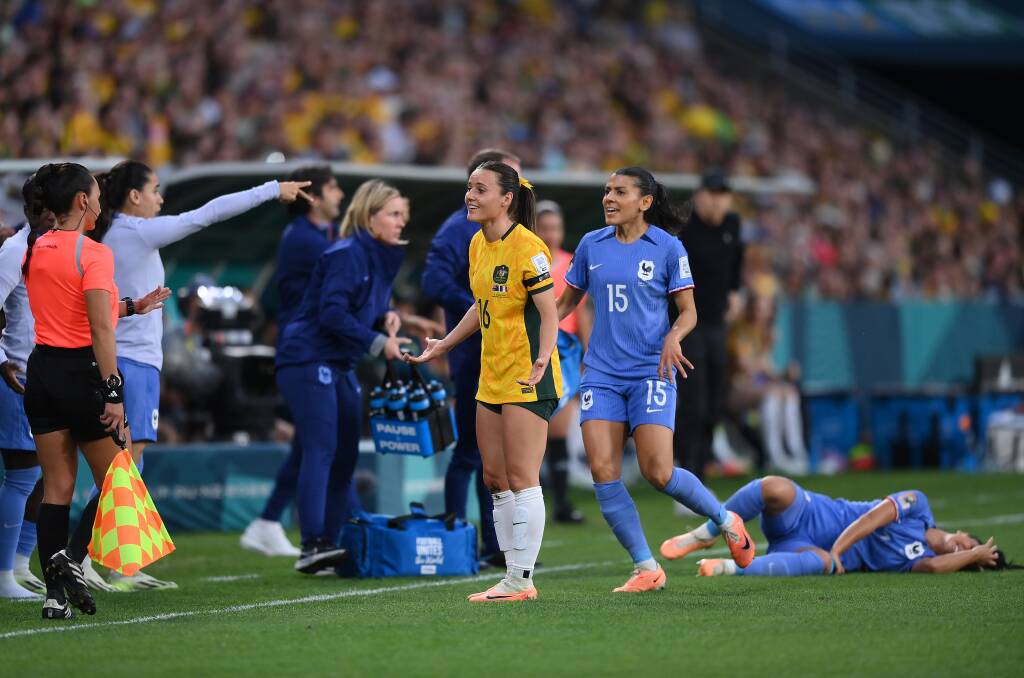 Hayley Raso was unafraid of getting physical. Picture Getty Images
