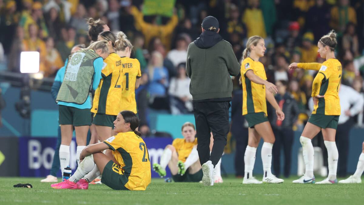 Sam Kerr and the Matildas were hurting. Picture by Adam McLean