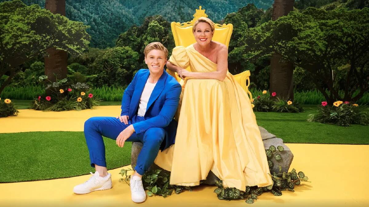 Robert Irwin and Julia Morris for I'm A Celebrity....Get Me Out Of Here. Picture supplied