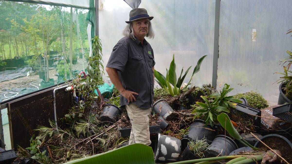 Byron Dixon, owner of landscaping business Green Thumb, is fed up with temporary measures from the council and the destruction of two floods in as many years.