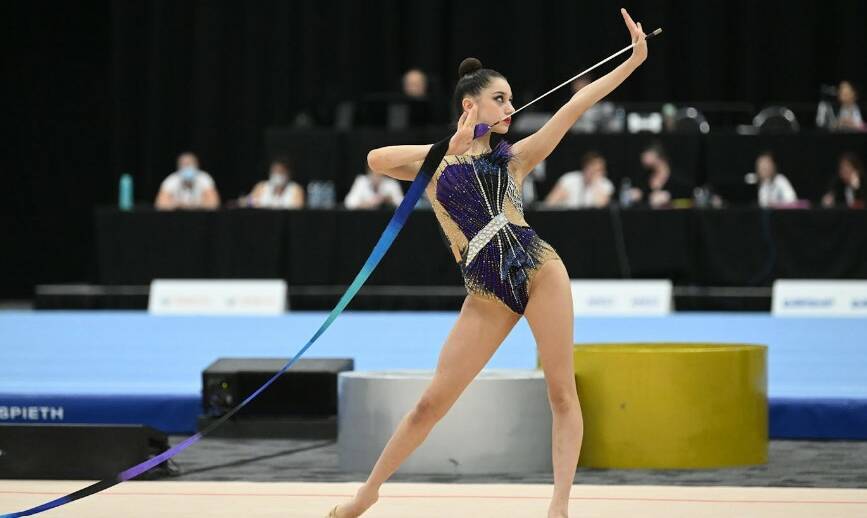 Some of the action from last year's Gymnastics NSW State Championships. Picture supplied.