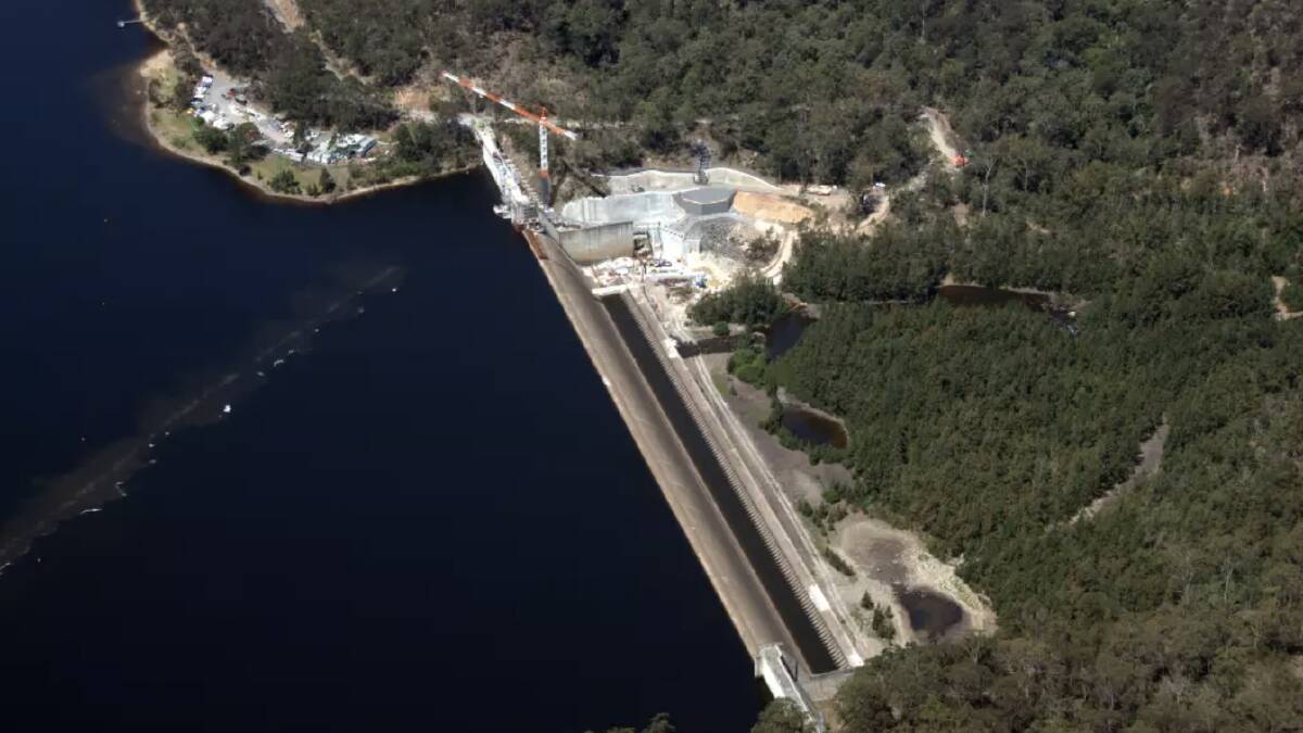 Aerial photo of Tallowa Dam. Picture from file