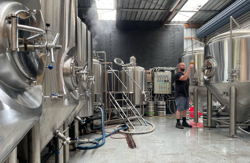 Cam White brewing beers at Big Niles Brewing Co in Dalmeny. Picture supplied