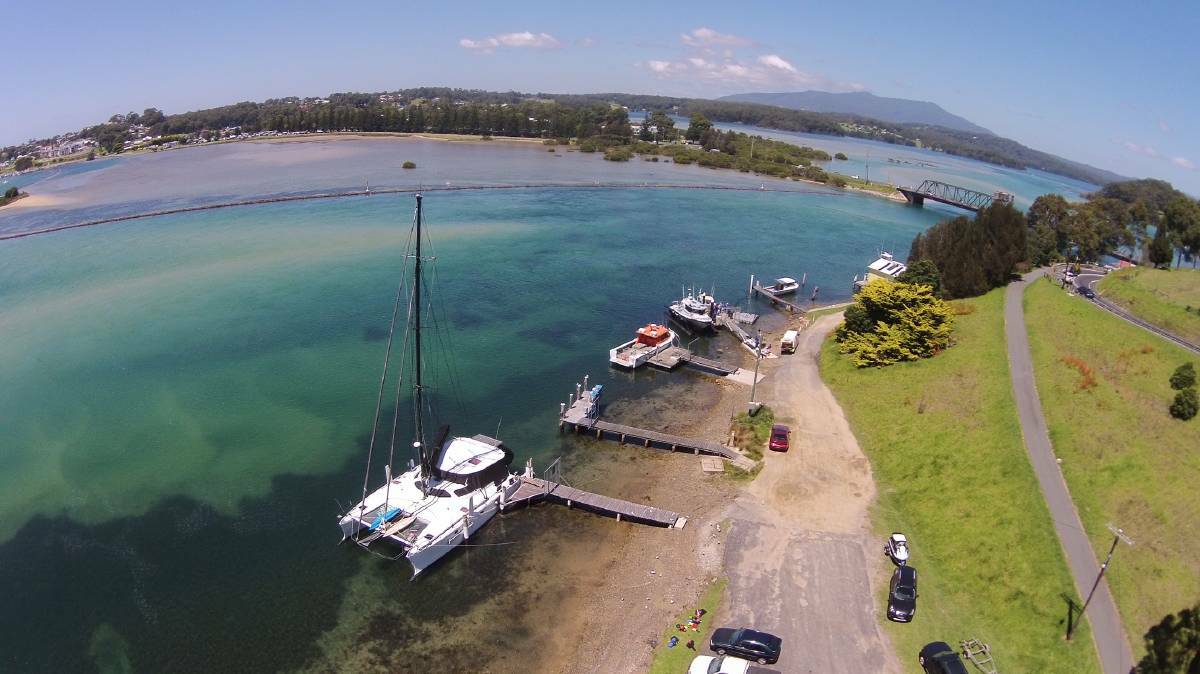 A search is underway for a missing person after a boat was reported overturned on the Narooma bar. File Picture.