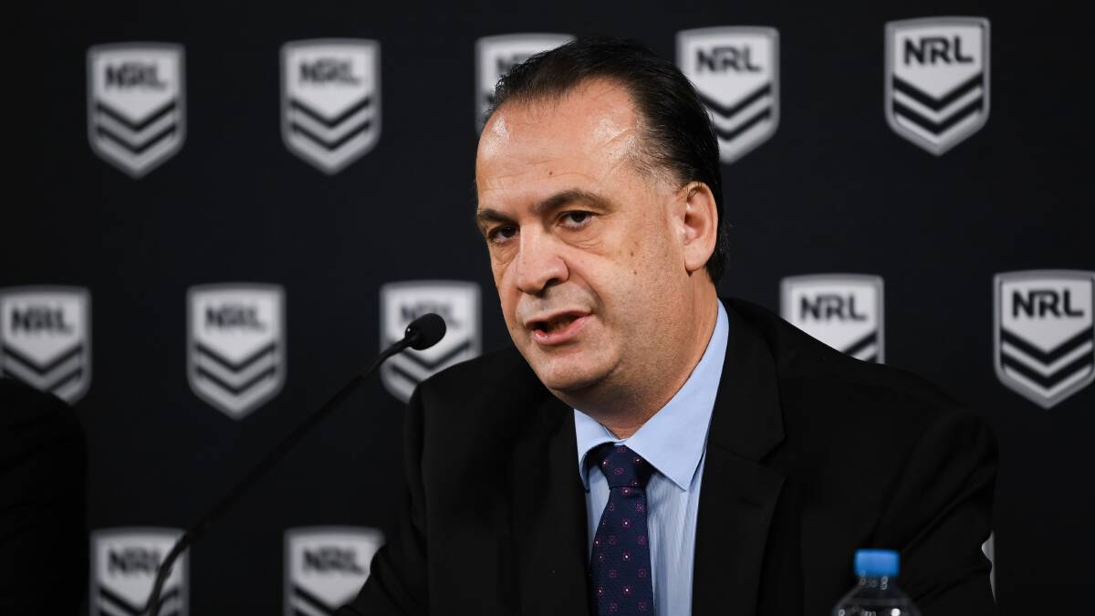 ARLC chairman Peter V'Landys is bracing for a financial crisis. Photo: NRL Imagery