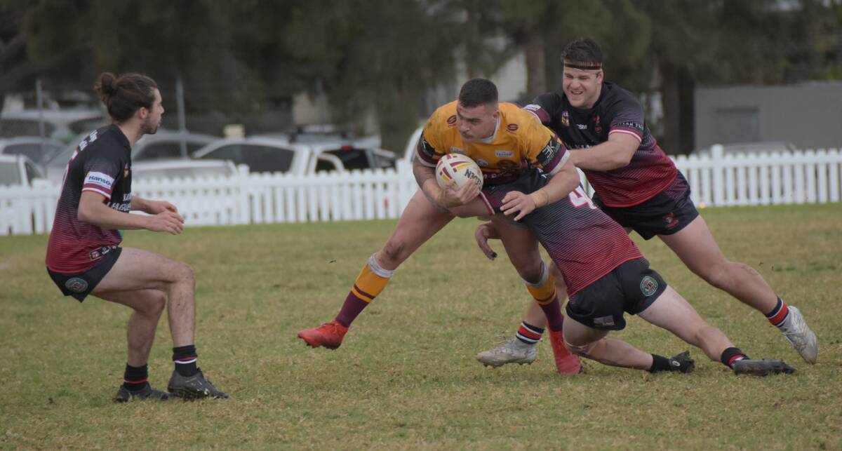 Jayden Morgan makes a run for Shellharbour against Kiama in 2019. Photo: Courtney Ward