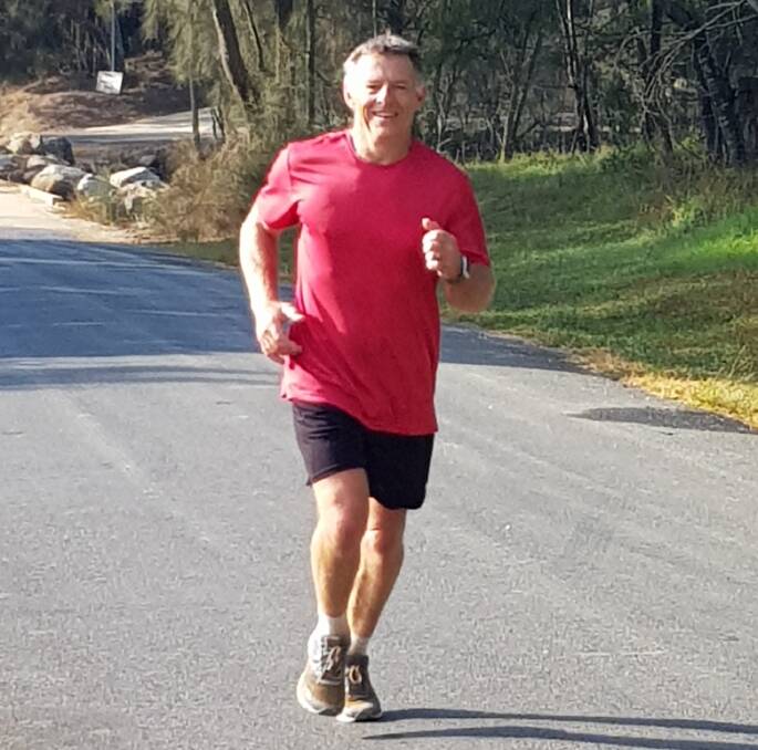 Red hot: Ulladulla RATS' Craig was all smiles despite the cold start to Sunday's run along Martins Ridge Road.