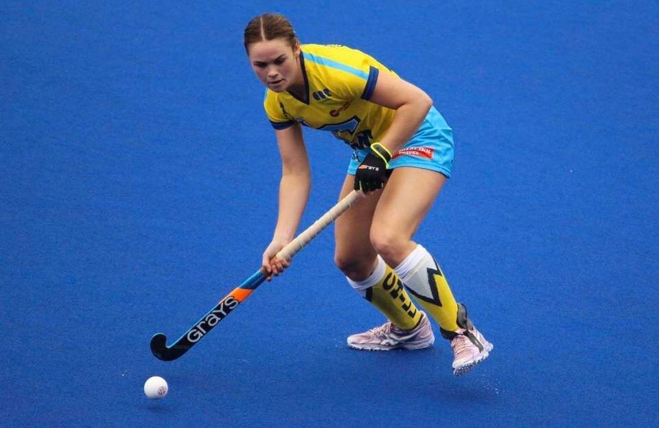 Kalindi Commerford in action for the Canberra Chill against Hockey Club Melbourne. Photo: HOCKEY ONE