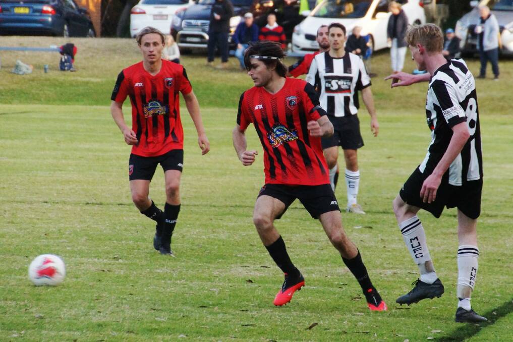 Tim Bagnall, Luke Kellett and their Shoalhaven United Bears will have to wait until 2021 to play in the FFA Cup. Photo: Rach Hall