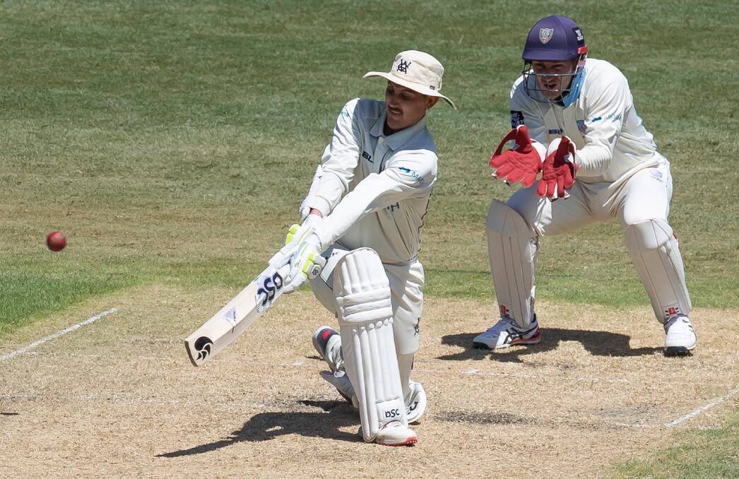 Victoria's Nic Maddinson scored 95 and 105 not out in his side's win against NSW. Photo: CRICKET AUSTRALIA