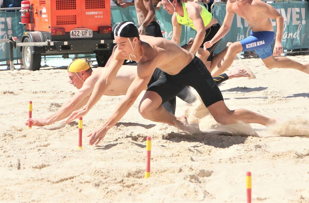 NATIONAL CHAMP: Mollymook's Brock Scrivener claimed gold in the under 19 male beach flags at The Aussies. Photo: KEN BANKS