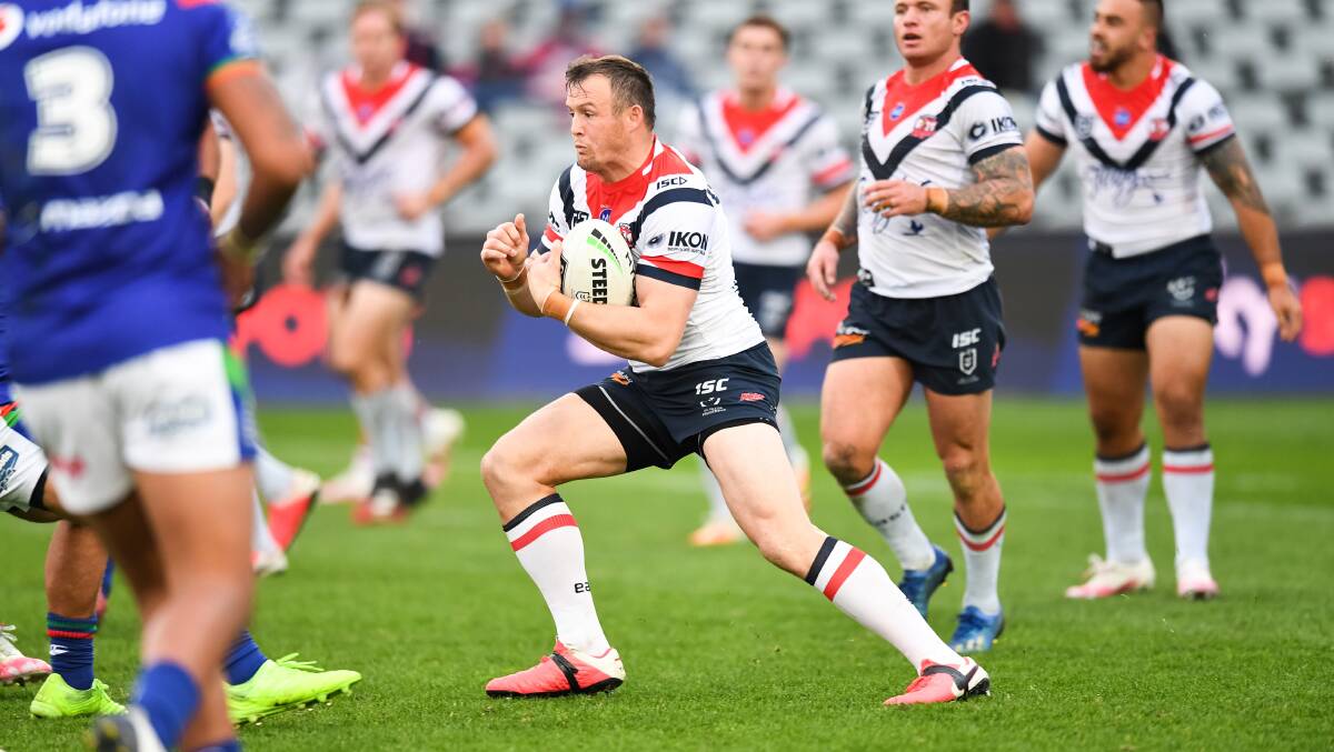Kiama's Josh Morris will return from a calf injury for the Roosters on Thursday night. Photo: NRL Imagery