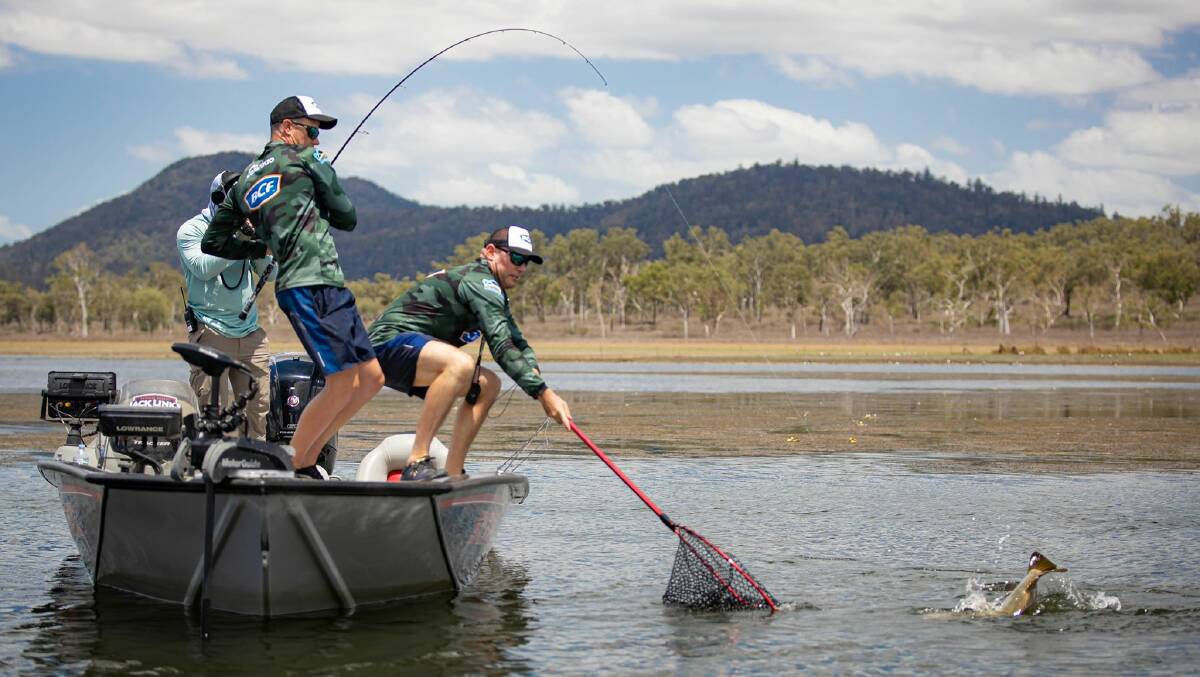 Team BCF's Liam Carruthers and Mark Healey during the 2019 Australian Fishing Championships at Mackay. Photo: Adam Royter