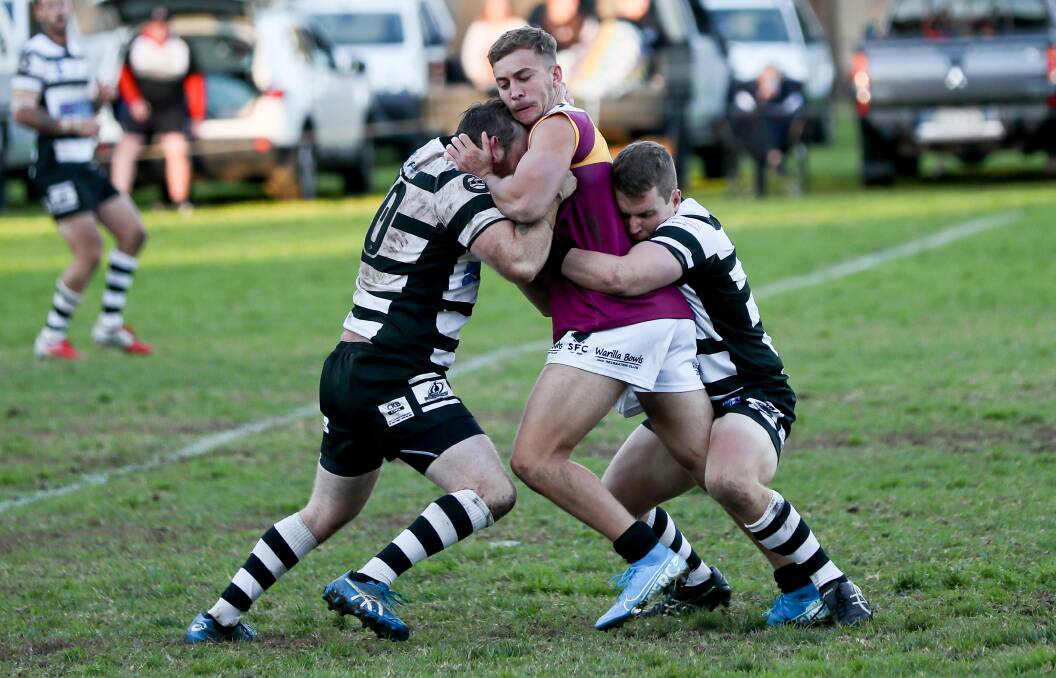 Callan Sinclair makes his return to the rugby league field with Shellharbour. Photo: Giant Pictures
