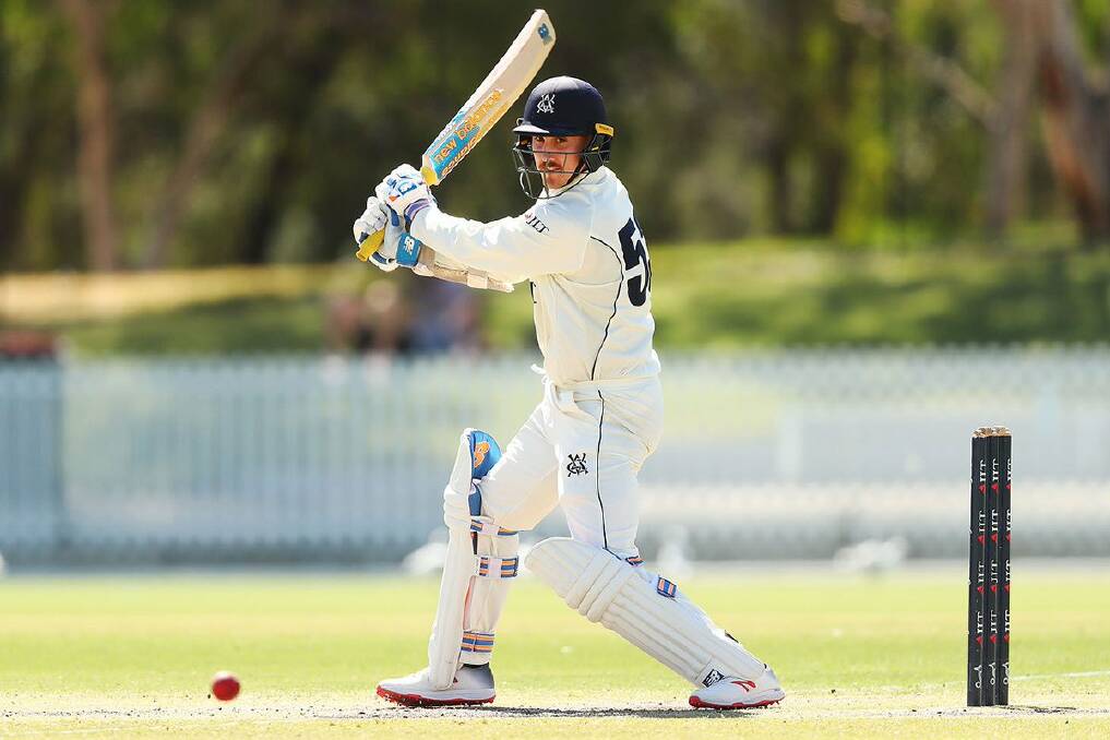 Nowra's Nic Maddinson and his Victorian side will start their Sheffield Shield season in South Australia. Photo: Cricket Victoria