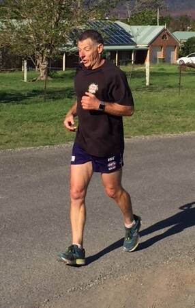 Brilliant run: Craig Hancock won the 10km handicap at Narrawallee on Sunday in a new course record for 50-55 male competitors.