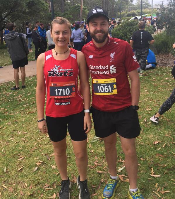 RATS in the field: Tilly Fisher and Joel Kemp at the Jervis Bay Marathon Festival. Both had fantastic results, Joel in the marathon and Tilly in the half marathon.