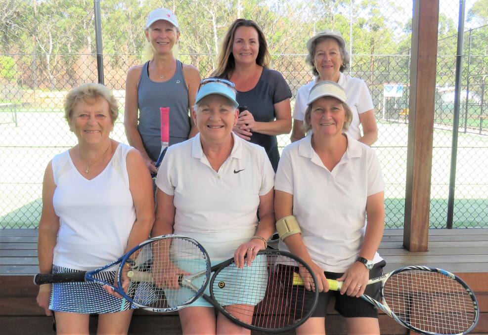 Monday Ladies: The Division 1 grand finalists (seated) Pam Germyn, Barb Hollet and Robyn Cole; (standing) Deb Loves, Lara Bennet and Di Farmilo.