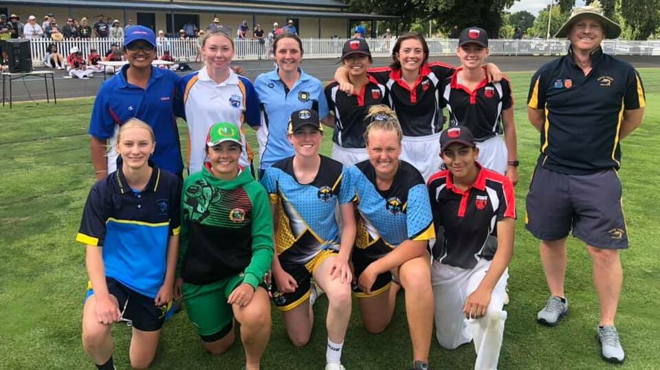 Tara Rudd (front left) and her NSW CHS first XI side. Photo: Supplied