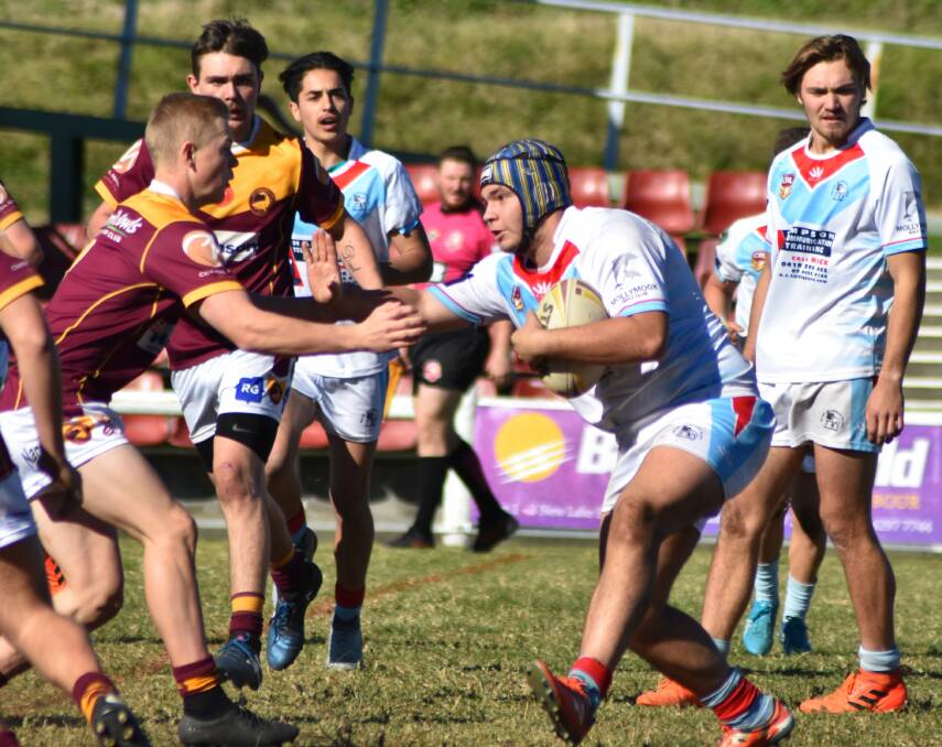 Too strong: Bulldogs forward Charlie Frendo was part of a dominant Under 18 side who ravaged the Shellharbour Sharks 70-14 last weekend. Photo: SHARON DOWTON