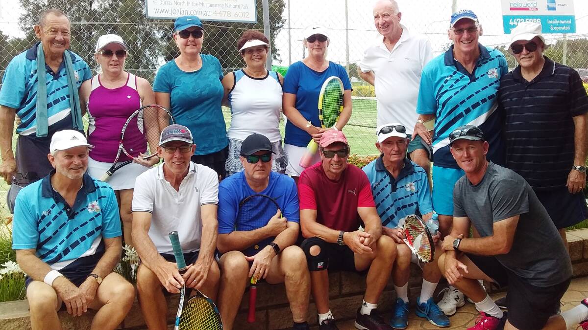 Inaugural challenge: Ulladulla players who participated in the Batemans Bay Club Challenge on Sunday. The event will now be a regular part of the region's tennis scene.