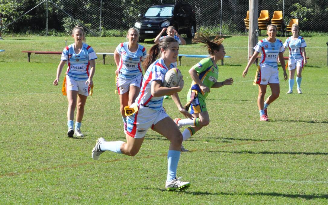 CATCH ME IF YOU CAN: Milton-Ulladulla Bulldogs' star Ebony Murray topped the Group 7 WLT scoring leader board with 208 points. Photo: COURTNEY WARD 