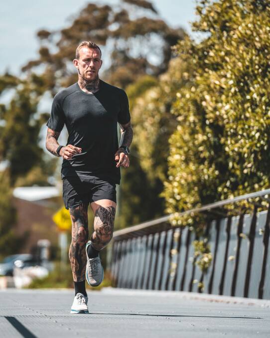Former Ulladulla resident Troy Jones is running from Perth to Sydney to raise mental health awareness. Photo: Supplied