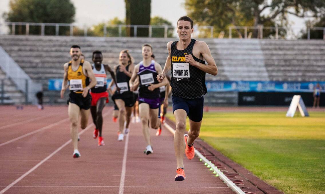 Jye Edwards, on his way to winning his recent race in Nice, will compete at the Tokyo Olympic Games. Photo: Supplied
