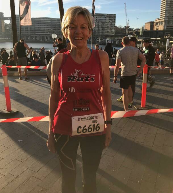 RATS in the city: Maree Randall represented the RATS in the Sydney Harbour 10km event on Sunday, July 28, running an outstanding 56min 19sec.
