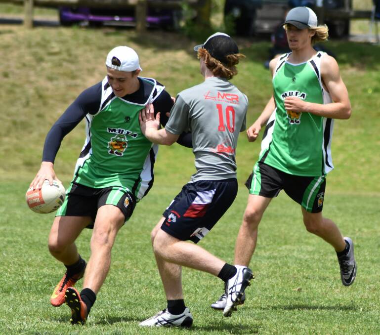 Here we go again: Tarje Whitford and Joel Blakey in action from last season's touch comp. Season 2 starts tonight, Wednesday, August 8. Photo: SHARON DOWTON