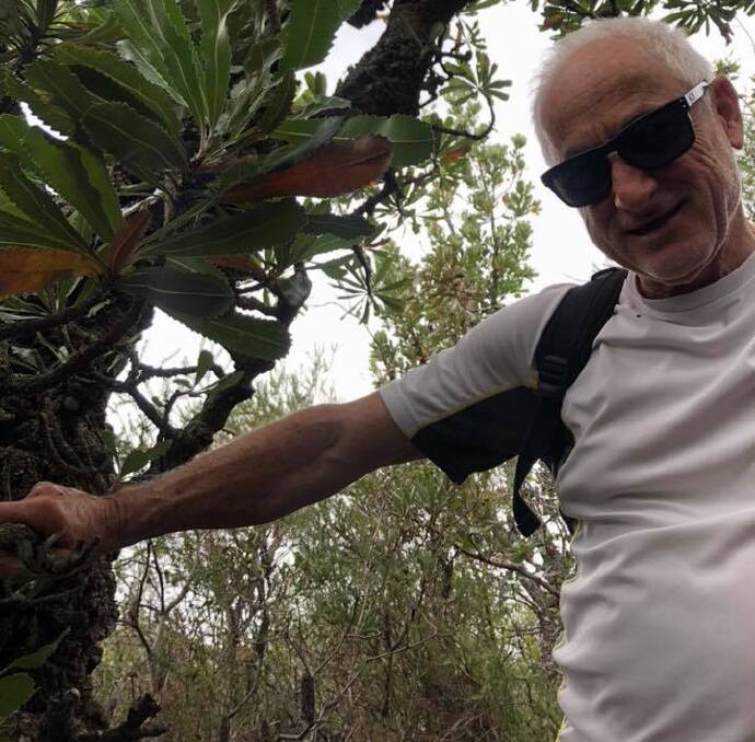 LEADER OF THE PACK: Ulladulla RATS' Bob White on the club's recent walk to Byangee Walls.