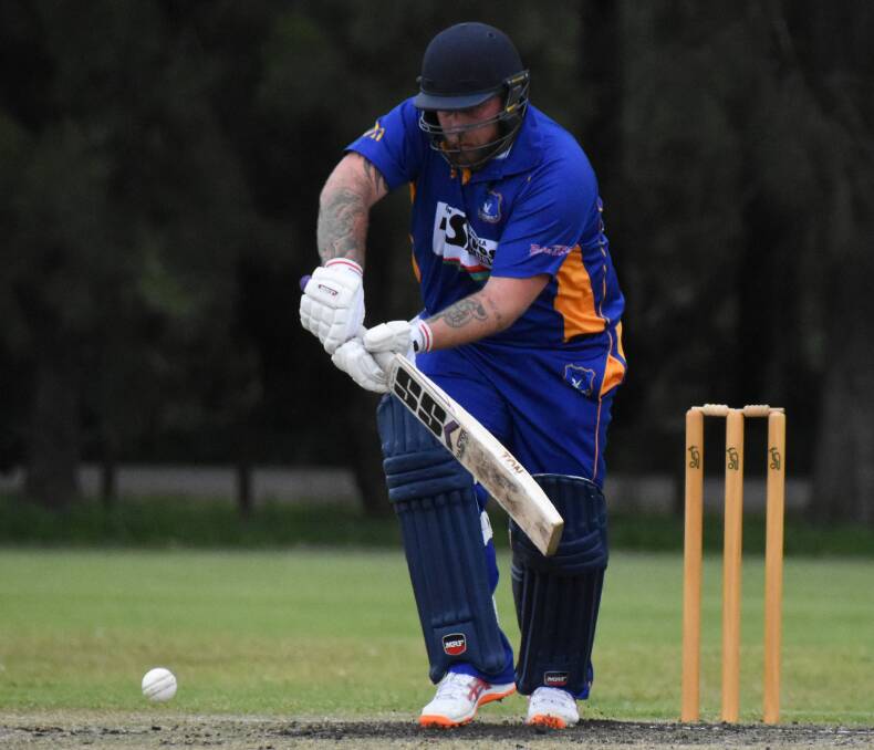 Captain's knock: Ulladulla United opener Harley Bell was the stand-out batsman in the side's loss to Nowra in the T20 match at Lighthouse Oval on Saturday. Photo: DAMIAN McGILL