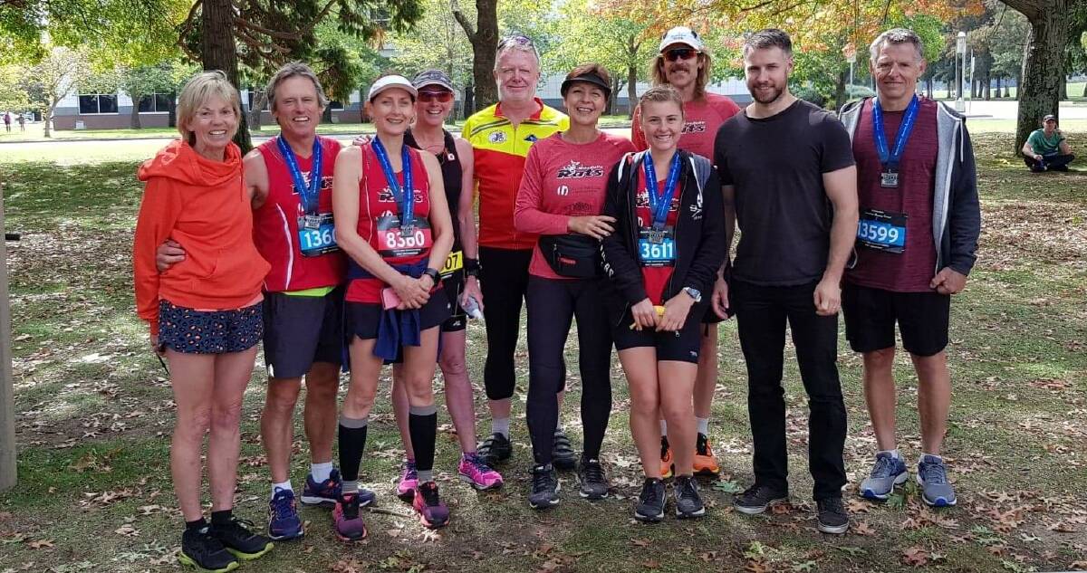 Canberra contingent: Members of Ulladulla Rats get together after a big weekend of events at the Canberra Running Festival on April 13-14.