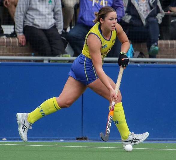Kalindi Commerford in action for the ACT Strikers during last season's AHL. Photo: J.CARLOS_HOCKEY