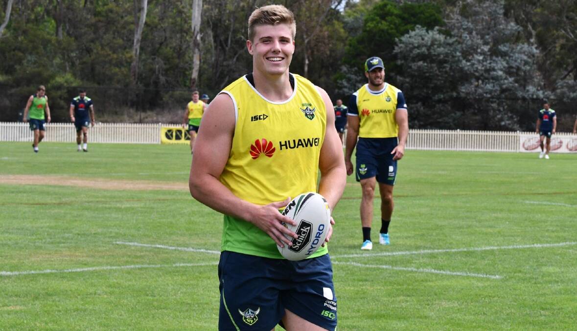 MASSIVE FUTURE: Milton-Ulladulla Bulldogs product Jack Murchie has had a strong pre-season with the Canberra Raiders first grade group, ahead of the 2018 season. Photo: CANBERRA RAIDERS