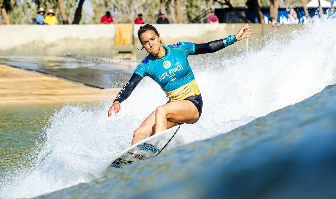 Gerroa's Sally Fitzgibbons has already booked her ticket to Tokyo 2020. Photo: WSL/CESTARI