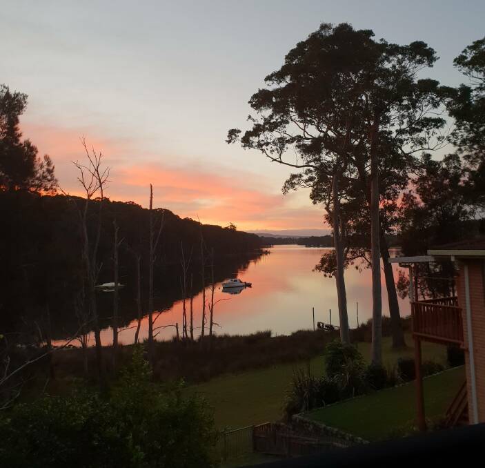 PIC OF THE WEEK: Kristy Boller shot this photo from her lounge room in Burrill Lake recently. 