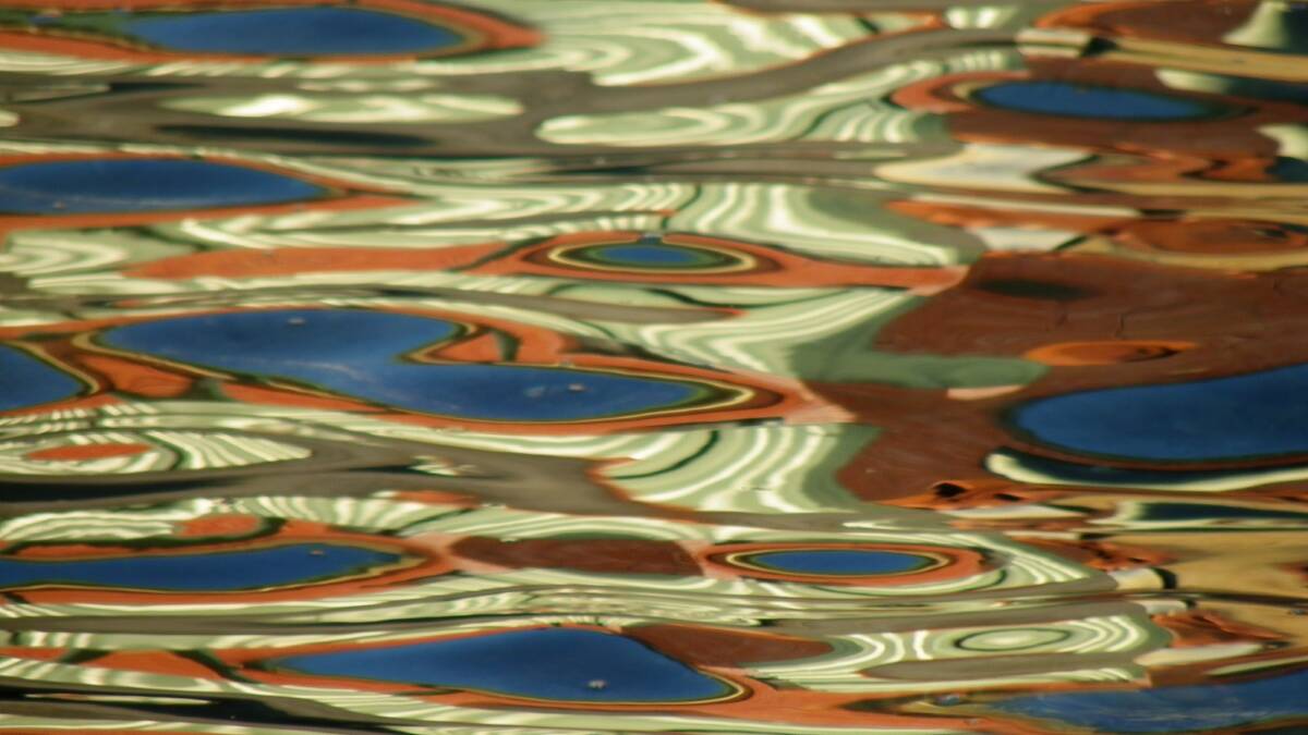 PIC OF THE WEEK: This photo, showing patterns formed on the surface of Burrill Lake, was taken by William Lansdown.