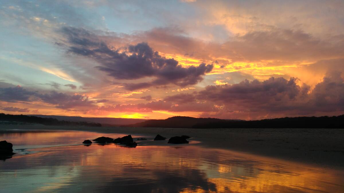 PIC OF THE WEEK: Jim Tilley took this photo of a sunset between the Lake Conjola entrance and Green Island.