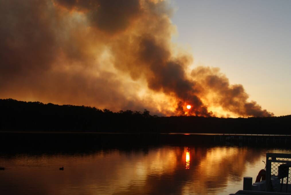 PIC OF THE WEEK: Christine Moss captured the smoke over Burrill Lake during the fire emergency. 
