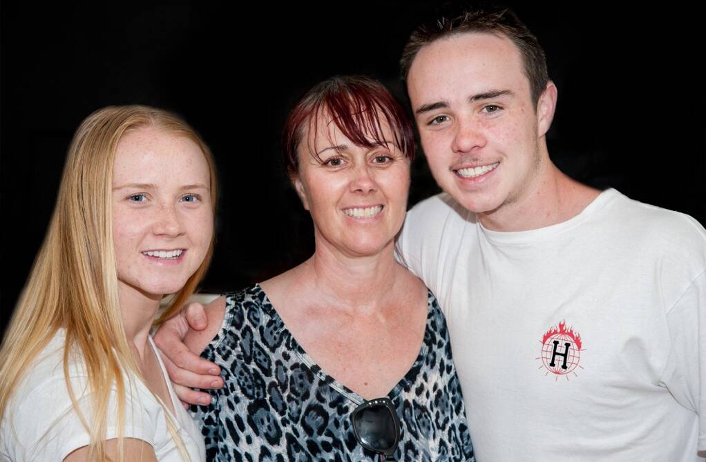 'REAL DETERMINATION': Kelli O'Brien with her children Meg and Ryan.