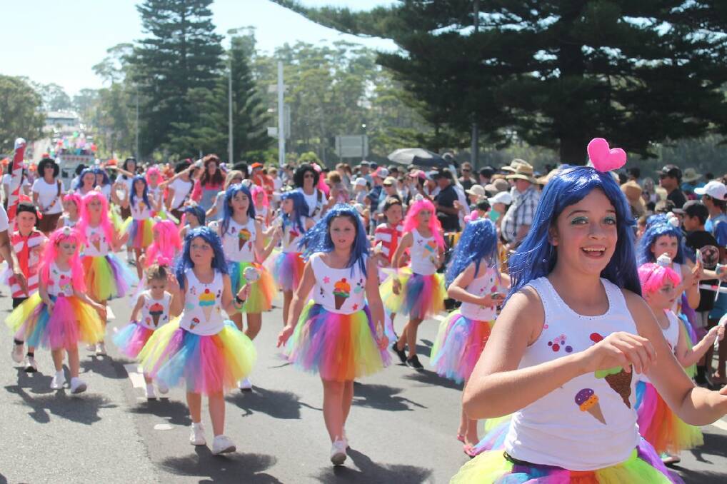 CHEERFUL FACES: A vibrant scene from last year's Blessing of the Fleet parade. Photo: Daniel Colebrook.