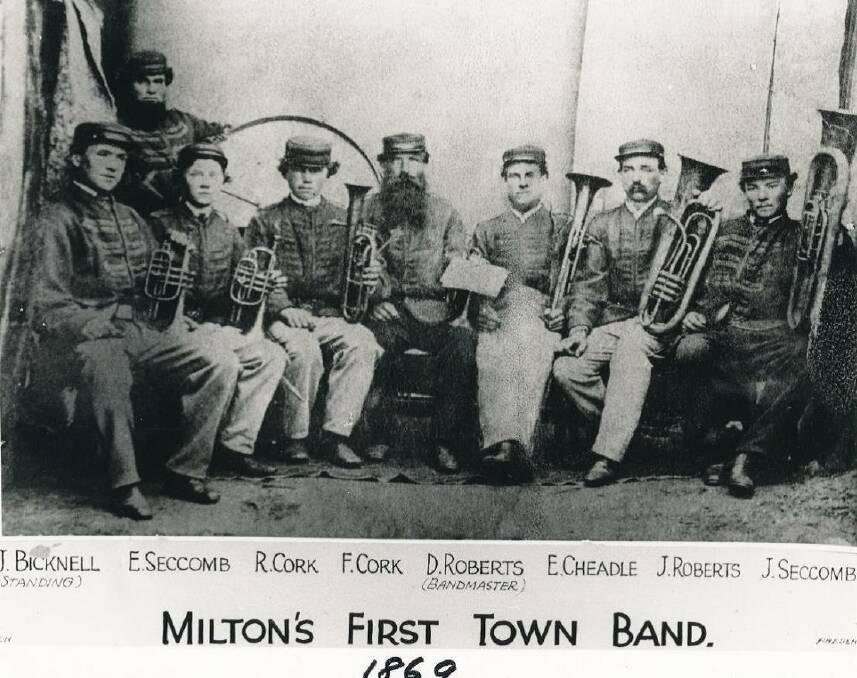 SOUNDS OF TOWN: The Milton District Band celebrates 150 years of making music in 2019. It began as the Volunteers Brass Band in 1869.
