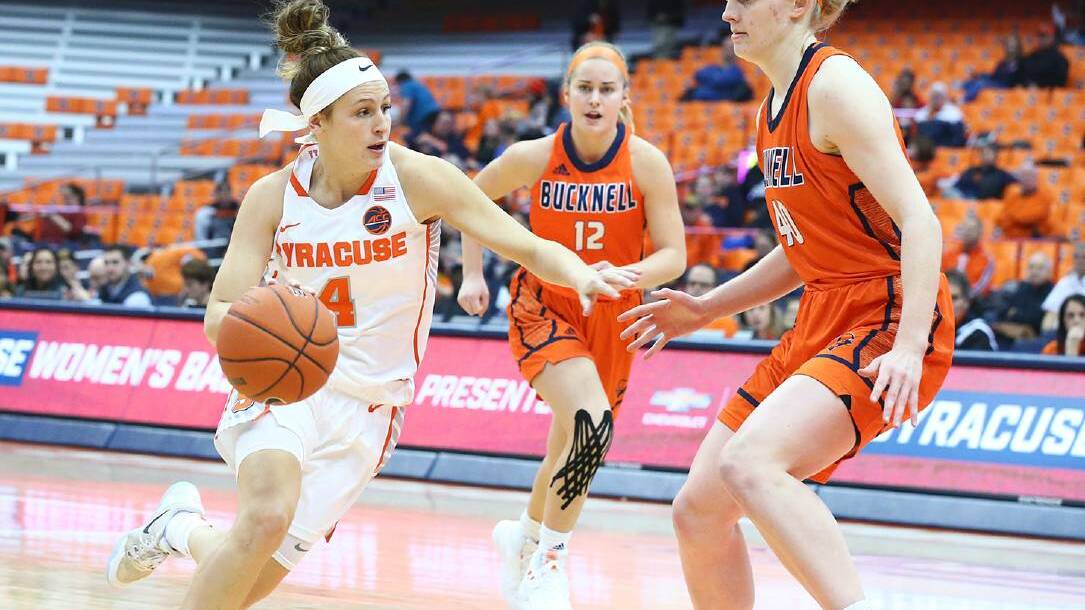 From 2018: Tiana Mangakahia, 23, is studying at New York's Syracuse University on a basketball scholarship. Photo: Supplied