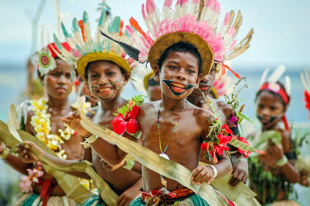 HELLO: Meet the locals on our escorted cruise to Papua New Guinea, one of the most culturally diverse countries in the world. 
