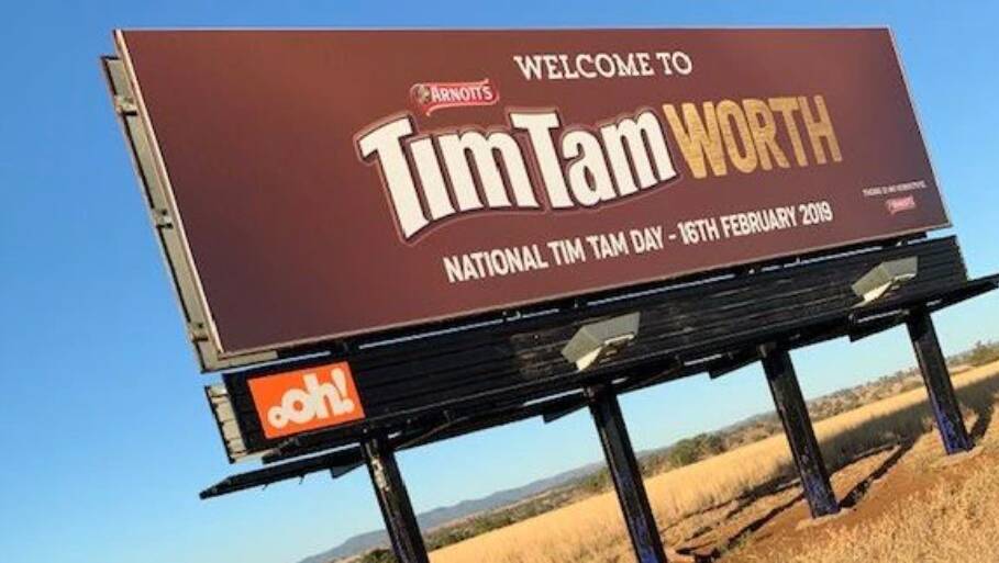 In 2019, the country NSW town Tamworth joined in the fun, renaming itself Tim Tam-worth. Picture supplied